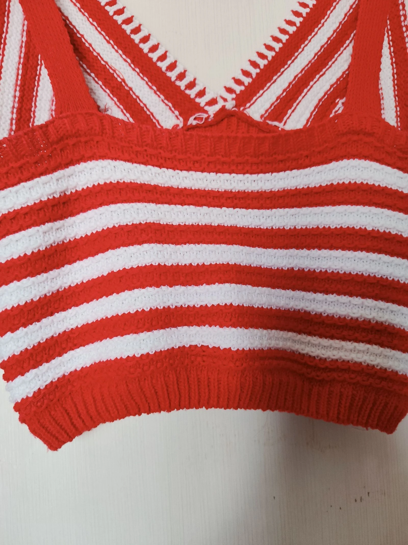 Striped crochet top Made in Italy Size XS or 34 – photo 10